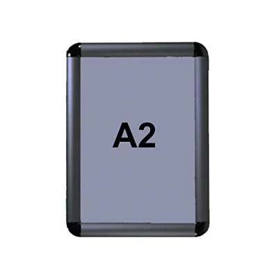 Image of SNAP Clip Frames Opening Poster Holders Retail Notice Display Board(Black(A2))