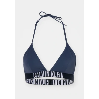 Image of Calvin Klein Swimwear Triangle Bikini top, Women&#039;s, Size: XXL, India ink