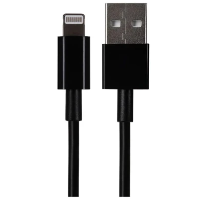 Image of Maplin Lightning to USB A Cable 1m Black