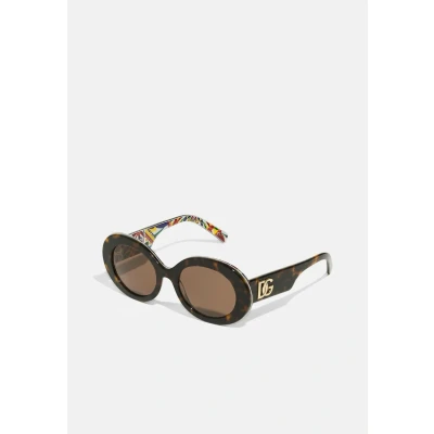 Image of Dolce&amp;Gabbana Sunglasses, Women&#039;s, Size: 51, White/blue maiolica