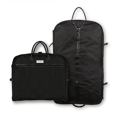 Image of Simpson &amp; Ruxton Hoesh International Black 42&quot; Luxury Heavy Duty Garment Travel Luggage Suit/Dress Carrier UK Seller