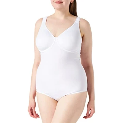 Image of Sassa Women&#039;s Body doppelt vorgeformt 00903 Bodysuit, White (Weiß 00100), 38D (Size:85D)
