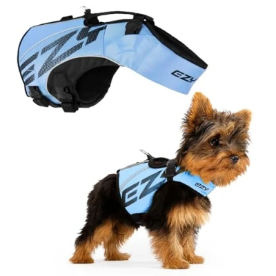 Image of EZYDOG X2 Boost Life Jacket Boating, Dog Friendly, Paddle Board, Superior Buoyancy, Rescue Handle, Lifejacket (Small, Blue)
