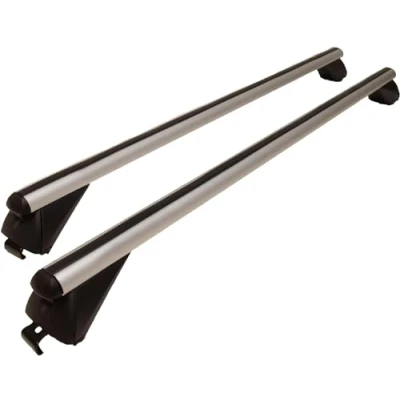 Image of 1.2m Aluminium Light Weight Lockable Roof Rail Cross Bars For Flush Solid Running Rails to Fit Vauxhall Zafira Tourer (2011 2018)