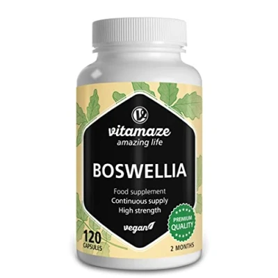 Image of Boswellia Serrata Capsules 900mg 2 Months Supply 85% Frankincense Acid 100% Joint Care Natural from India Serrata, Made in Germany