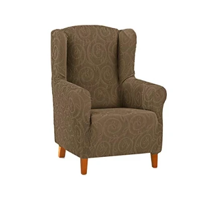 Image of Martina Home Relax Armchair Cover Brown Ear Stand
