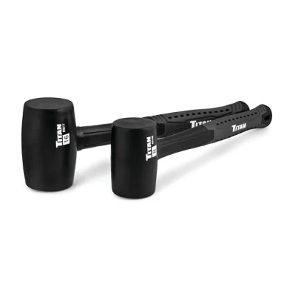 Image of Titan 63130 2 Piece Rubber Mallet Set, Includes 8oz and 16oz