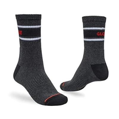 Image of Globe Triple Stripe Crew Sock 5 Pack Socks, Men, Assorted, 39/44.5