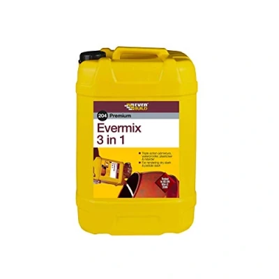 Image of Everbuild 204 Premium Evermix 3 in 1 Triple Action Mortar Admixture Used after Installation of DPC System 25 Litre