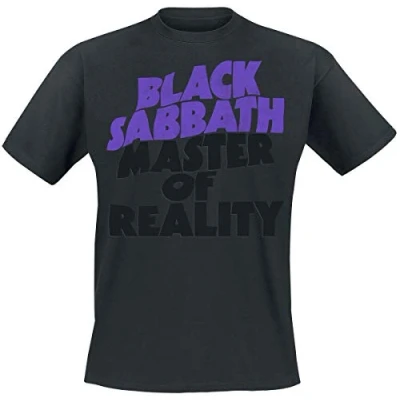 Image of Black Sabbath Master of Reality Tracklist Men T Shirt XXL, 100% Cotton, Regular