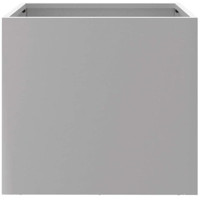 Image of vidaXL Planters 2 pcs Silver 32x30x29 cm Galvanised Steel