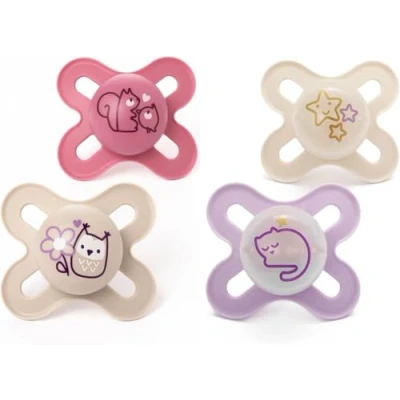 Image of MAM Original Start Day &amp; Night 0 2m,4 Pack Blister Pink