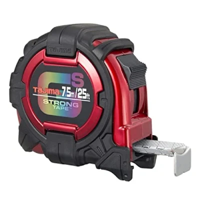 Image of Tajima GS Lock Metric/Imperial Extra Stiff Tape Measure 7.5M