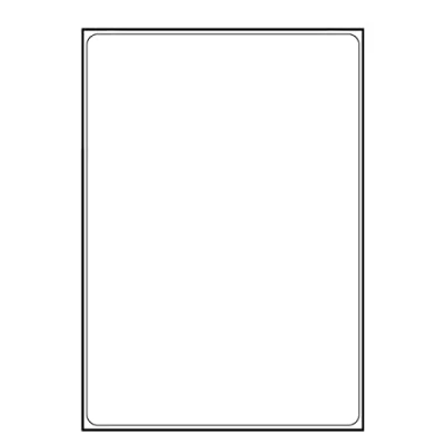 Image of Address Labels Self Adhesive Mailing for Postage Inkjet Laser Printers Printable A4 Sticky Sheet (1 Per Sheet, 25)