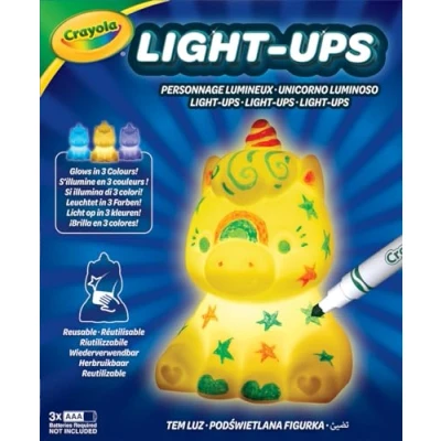 Image of CRAYOLA Light Ups: Unicorn Washable Night Colour, Wash, Repeat! Batteries Not Included For Ages 3+
