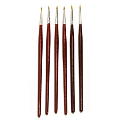 Image of The Art Shop Skipton Artists Fine Detail Brush Set of 6 Artists, Modellers, Miniatures Painting
