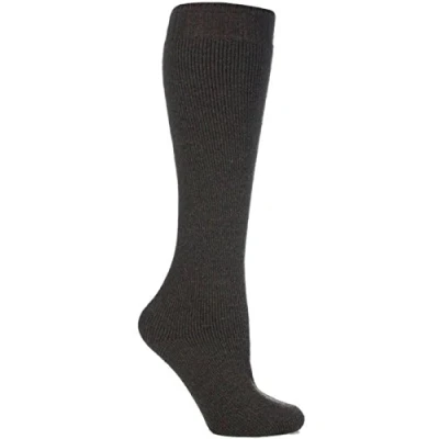Image of Ladies Luxury 40% Wool Blend Long Hose Wellington Boot Socks/UK 4 7 Eur 37 40 (Green Marl)