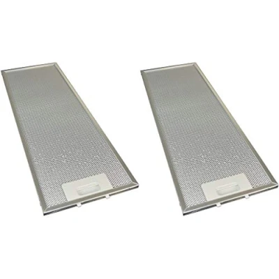 Image of Ufixt 2 x Cooker Hood Metal Mesh Grease Filter for Kitchen Extractor Fan Vent 177mm 533mm