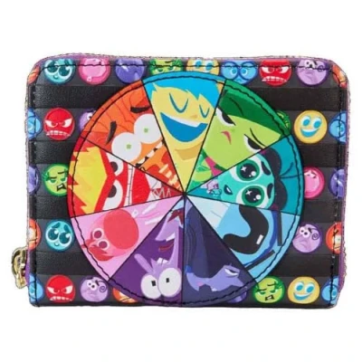 Image of Funko Loungefly Black &#039;Inside Out&#039; Core Memories Zip Around Wallet (Disney, Female, WDWA3050)