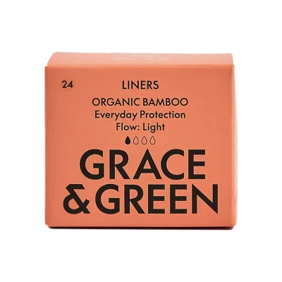 Image of Grace and Green Organic Cotton Bamboo Liners (Pack of 24)