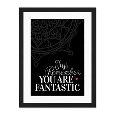 Image of Motivational Quote You Fantastic Large Art Print Poster Wall Decor 18x24 inch Supplied Ready To Hang With Included Mount Brackets