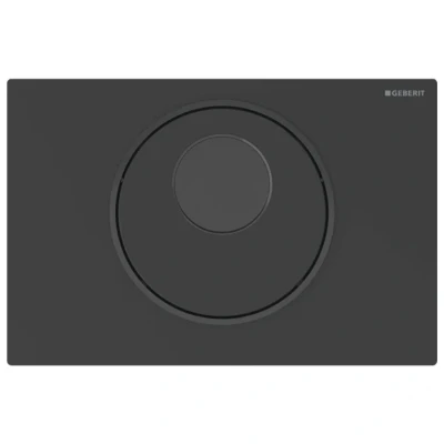Image of Geberit Sigma10 Automatic/Touchless Dual Flush Plate Battery Operation Matt Black (115.891.16.6)