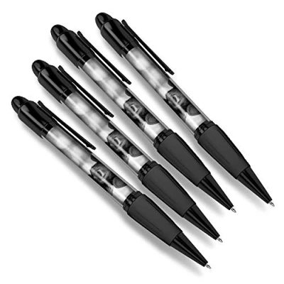 Image of Destination Vinyl ltd 4 x Matching Ballpoint Pens Cute Black Puppy Labrador Dog #42310