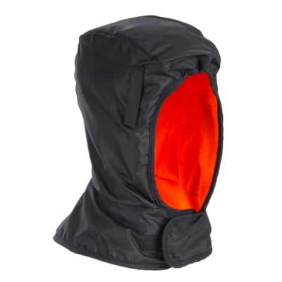 Image of Winter Hard Hat Liner, Thermal Fleece Lining, Shoulder Length, Ergodyne N Ferno 6842, Black