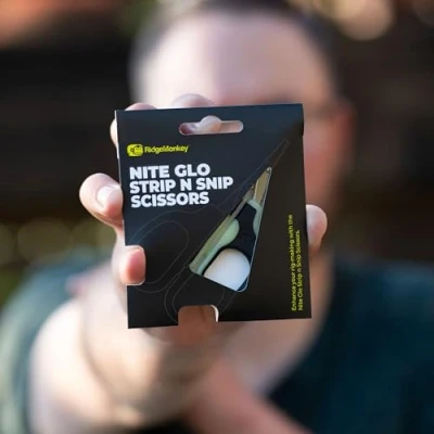 Image of Ridgemonkey Nite Glo Strip &#039;n Snip Scissor Fishing scissors
