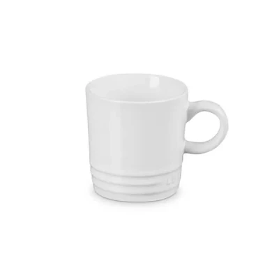 Image of Le Creuset White Stoneware Espresso Mug