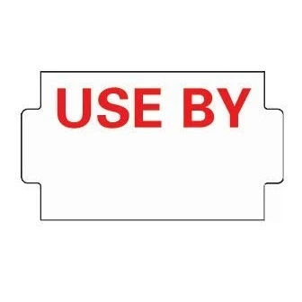 Image of NOR 25x14mm USE by White Ptd Red Freezer Labels (15k) for 3/9 B Price Gun