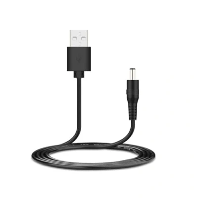 Image of RUITROLIKER Compatible for USB to DC Power Cord 5V Charger Cable with Jack 5.5 x 2.1mm Fan, Table Lamp, Bluetooth Audio, Wireless Router, Speakers &amp; More(2M)