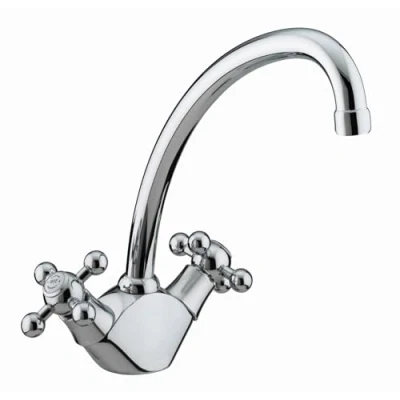 Image of Bristan RG SNK EF C Regency Easyfit Kitchen Sink Mixer Tap with Swivel Spout, Chrome