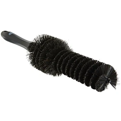 Image of Vikan 525052 Soft Alloy Wheel Brush, Black, 65 mm Diameter, 320 Length, One Size