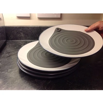 Image of Microwave Silicone Plate Warmers 4 Pack Warms Plates in The Minutes