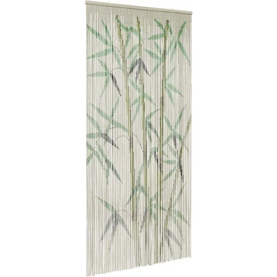 Image of vidaXL Insect Door Curtain Bamboo Print 100x220 cm