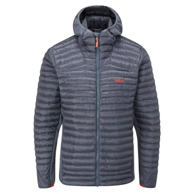 Image of Rab Men&#039;s Cirrus Flex 2.0 Synthetic Insulated Hoody for Hiking, Climbing, &amp; Skiing Steel Large