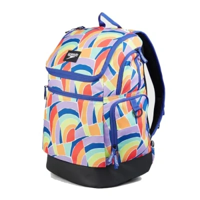 Image of Speedo Teamster 2.0 Rucksack Backpack 35L For Swimming Multicolour Blue/Yellow/Purple/Green/Red/Orange