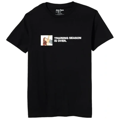 Image of Dua Lipa Official Merch Training Season Photo T Shirt, Black