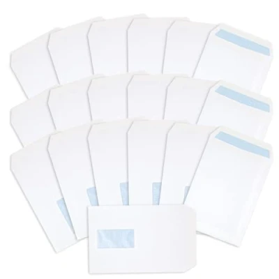 Image of Postmaster C5 Window Envelopes 229 x 162 mm A5 90 GSM Self Seal White 500 Pack