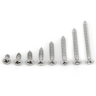 Image of 200pcs M3 304 Stainless Steel Phillips Flat Head Self tapping Screws M3x6mm/8mm /10 mm/12 mm/16 mm/20 mm/25 mm/30 mm