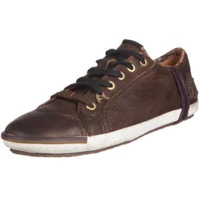 Image of Replay Women&#039;s Bridgette Ant Antiqued Brown Lace Up Trainer GWV14.002.C0016L.567 7 UK