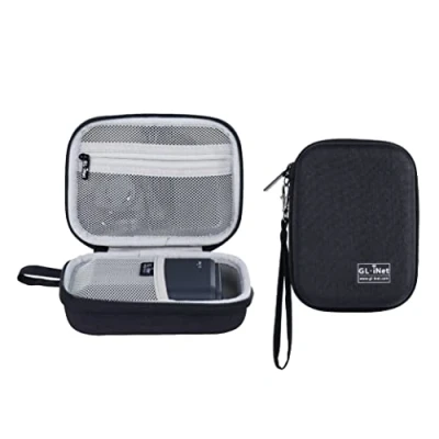 Image of Gadget Organizer Case for Travel Routers GL AXT1800/ MT1300/ SFT1200/ E750, Chargers, Cables &amp; Accessories, Sturdy Durable Pouch, Hand carry EVA bag, Anti shock, Water Resistant (Black)