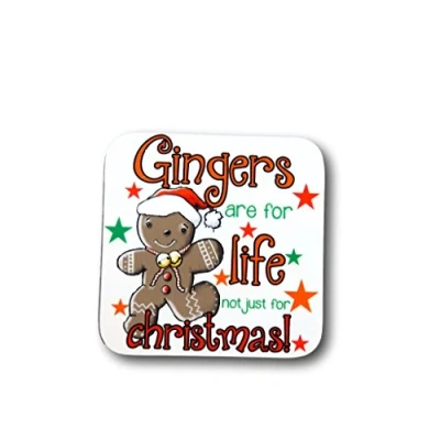 Image of Gingers are For life not just christmas coaster gingerbread redhead Ginger auburn Bread Man Teddy, Xmas, Gift Men, Redhead, Funny
