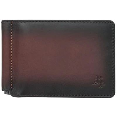 Image of VISCONTI Atelier Collection Miles Leather Wallet with Money Clip RFID AT70 Burnished Tan