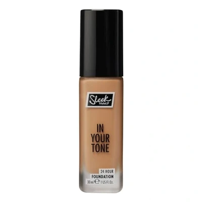 Image of Sleek MakeUP in Your Tone 24 Hour Foundation, Medium Buildable Coverage 30 Shades, Semi Matte Flawless Finish, 6N
