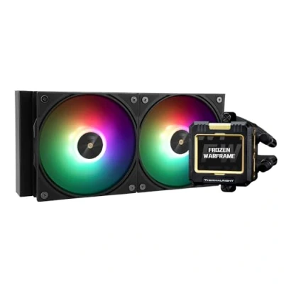Image of Thermalright FW240 Black ARGB CPU AIO Cooler,PC 240 Specification Water Cooler System,IPS LCD Screen with 320 * Resolution,for AM5&amp;Intel LGA1700/1851,CPU Comes 2.4 inch Display