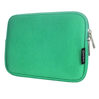 Image of Emartbuy Green 13 15 Inch Water Resistant Neoprene Soft Zip Case Cover Sleeve &amp; Compatible with Laptops Listed Below