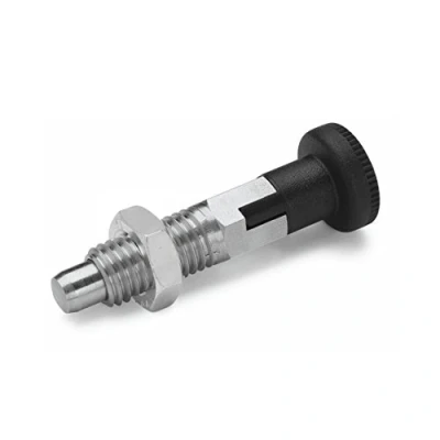 Image of Ganter Standard Elements Locking Bolt GN 717 Diameter 8 mm Stainless Steel Pack of 2, Silver, M16X1, 5 CK NI