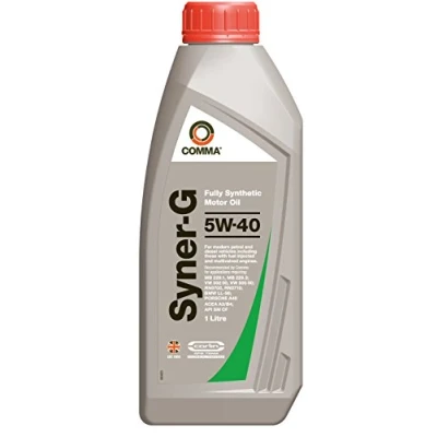 Image of Comma SYN1L Syner G Full Synthetic 5W40 Motor Oil, 1 Liter